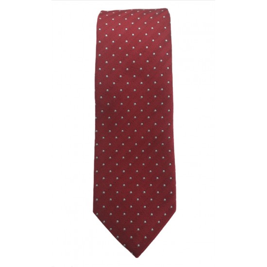Γραβάτα πουά μεταξωτή 7 εκ. Αltea (κόκκινη)