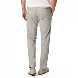 BUGATTI ΠΑΝΤΕΛΟΝΙ CHINO ELIO TAPERED ΛΙΝΟ ΓΚΡΙ