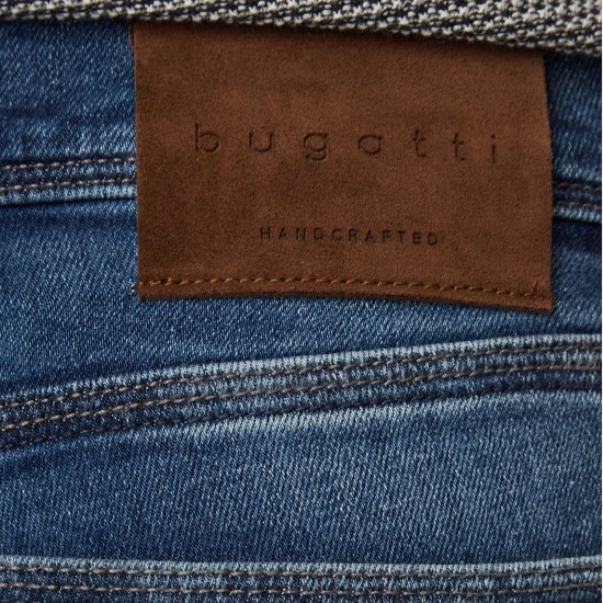 BUGATTI ΠΑΝΤΕΛΟΝΙ JEANS RENZO HERITAGE DENIM ΣΚΟΥΡΟ ΜΠΛΕ