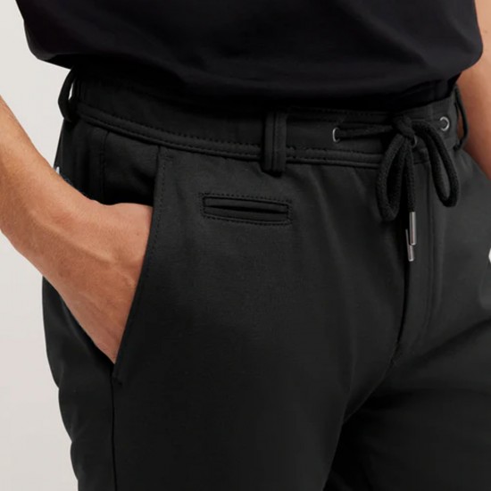 BUGATTI ΠΑΝΤΕΛΟΝΙ CHINO SLIM FIT FLEXCITY ELASTIC ΜΑΥΡΟ