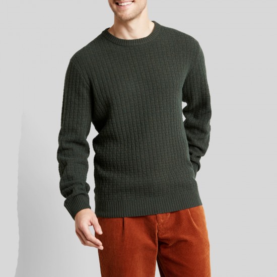 BUGATTI ΠΛΕΚΤΟ C-NECK PATTENRED ΛΑΔΙ