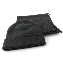 BUGATTI GIFT SET ΣΚΟΥΦΟΣ-ΚΑΣΚΟΛ ΠΛΕΚΤΟ ΣΚΟΥΡΟ ΓΚΡΙ