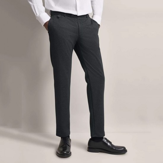 BUGATTI ΠΑΝΤΕΛΟΝΙ CHINO FLEXCITY ΜΙΚΡΟΣΧΕΔΙΟ ΜΑΥΡΟ-ΚΑΦΕ