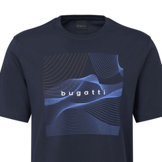 BUGATTI T-SHIRT O-NECK LOGO ΜΠΛΕ BUGATTI T-SHIRT O-NECK LOGO ΜΠΛΕ