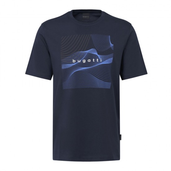 BUGATTI T-SHIRT O-NECK LOGO ΜΠΛΕ BUGATTI T-SHIRT O-NECK LOGO ΜΠΛΕ