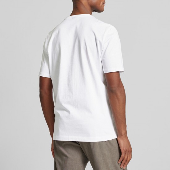 BUGATTI T-SHIRT O-NECK LOGO ΛΕΥΚΟ BUGATTI T-SHIRT O-NECK LOGO ΛΕΥΚΟ