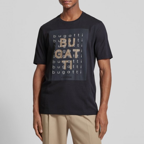 BUGATTI T-SHIRT O-NECK LOGO ΜΠΛΕ BUGATTI T-SHIRT O-NECK LOGO ΜΠΛΕ