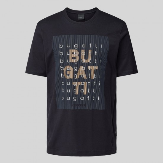 BUGATTI T-SHIRT O-NECK LOGO ΜΠΛΕ BUGATTI T-SHIRT O-NECK LOGO ΜΠΛΕ