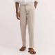 BUGATTI ΠΑΝΤΕΛΟΝΙ CHINO TAPERED LINEN ΜΠΕΖ