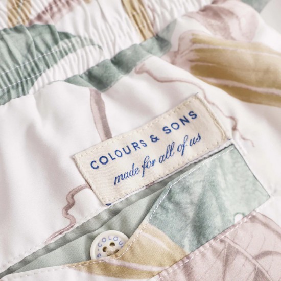 COLOURS & SONS ΜΑΓΙΟ FLORAL PRINT ΛΕΥΚΟ COLOURS & SONS ΜΑΓΙΟ FLORAL PRINT ΛΕΥΚΟ