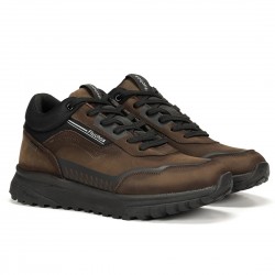 FLUCHOS ΠΑΠΟΥΤΣΙΑ SNEAKERS ARION WATERPROOF ΚΑΦΕ-ΛΑΔΙ