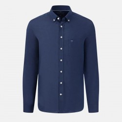 FYNCH-HATTON ΠΟΥΚΑΜΙΣΟ CASUAL FIT BUTTON DOWN ΜΠΛΕ