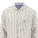 FYNCH HATTON ΠΟΥΚΑΜΙΣΟ BUTTON DOWN ΛΙΝΟ ΡΙΓΕ ΛΕΥΚΟ-ΛΑΔΙ 