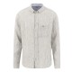 FYNCH HATTON ΠΟΥΚΑΜΙΣΟ BUTTON DOWN ΛΙΝΟ ΡΙΓΕ ΛΕΥΚΟ-ΛΑΔΙ 
