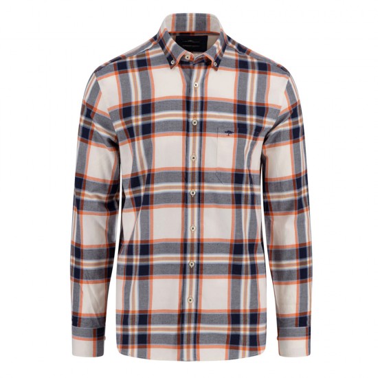 FYNCH HATTON ΠΟΥΚΑΜΙΣΟ BUTTON DOWN PATTERNED ΠΟΛΥΧΡΩΜΟ