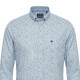 FYNCH-HATTON ΠΟΥΚΑΜΙΣΟ CASUAL FIT BUTTON DOWN ALLOVER PRINT ΣΙΕΛ