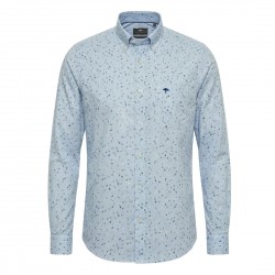 FYNCH-HATTON ΠΟΥΚΑΜΙΣΟ CASUAL FIT BUTTON DOWN ALLOVER PRINT ΣΙΕΛ