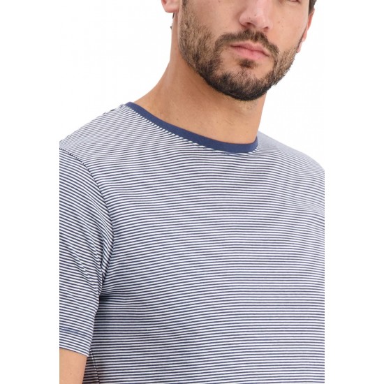 FYNCH HATTON T-SHIRT MARINE ΛΕΥΚΟ ΜΠΛΕ FYNCH HATTON T-SHIRT MARINE ΛΕΥΚΟ ΜΠΛΕ