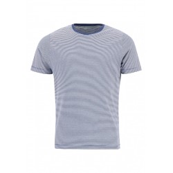 FYNCH HATTON T-SHIRT MARINE ΛΕΥΚΟ ΜΠΛΕ 