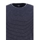 FYNCH HATTON T-SHIRT FINESTRIPED ΜΠΛΕ FYNCH HATTON T-SHIRT FINESTRIPED ΜΠΛΕ