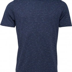 FYNCH HATTON T-SHIRT FINESTRIPED ΜΠΛΕ