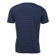 FYNCH HATTON T-SHIRT FINESTRIPED ΜΠΛΕ FYNCH HATTON T-SHIRT FINESTRIPED ΜΠΛΕ