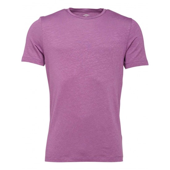 Fynch-Hatton T-Shirt λινό μωβ Fynch-Hatton T-Shirt λινό μωβ