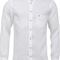 Πουκάμισο casual fit Λινό FYNCH-HATTON (λευκό)
