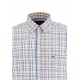 FYNCH HATTON Πουκάμισο casual fit καρό καφέ 