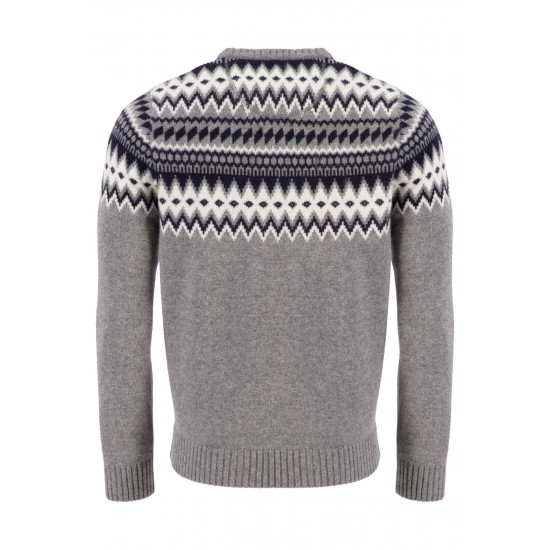 FYNCH-HATTON Πλεκτό o-neck γκρι