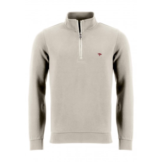 FYNCH-HATTON Φούτερ Troyer-zip offwhite