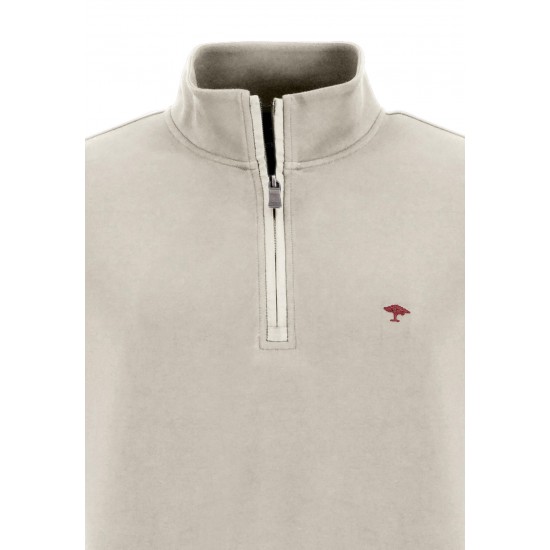 FYNCH-HATTON Φούτερ Troyer-zip offwhite