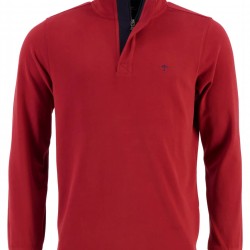 FYNCH-HATTON ΜΠΛΟΥΖΑ HALF ZIP RUGBY ΚΟΚΚΙΝΟ