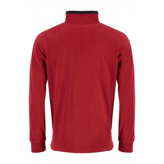 FYNCH-HATTON ΜΠΛΟΥΖΑ HALF ZIP RUGBY ΚΟΚΚΙΝΟ