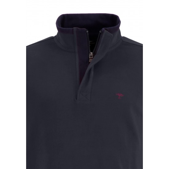 FYNCH-HATTON ΜΠΛΟΥΖΑ HALF ZIP RUGBY ΜΠΛΕ