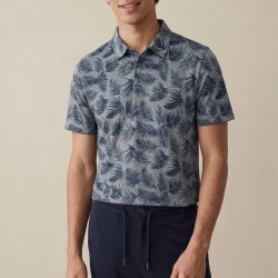 FYNCH-HATTON POLO CASUAL FIT ALLOVER PRINT ΓΚΡΙ