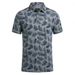 FYNCH-HATTON POLO CASUAL FIT ALLOVER PRINT ΓΚΡΙ