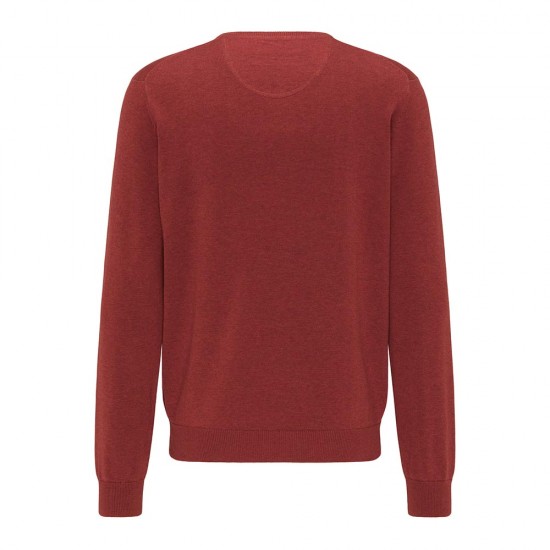 FYNCH HATTON Πλεκτό V-Neck terracotta