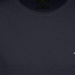 FYNCH HATTON Πλεκτό O-neck μπλε)