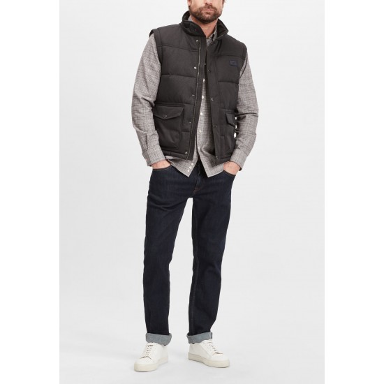 FYNCH HATTON Πουκάμισο regural fit  καφέ