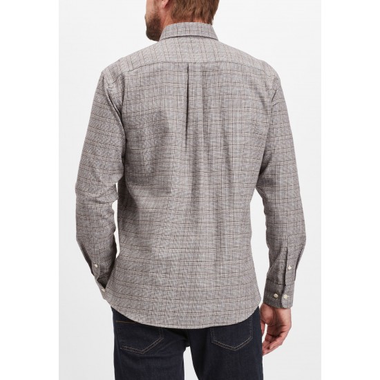 FYNCH HATTON Πουκάμισο regural fit  καφέ