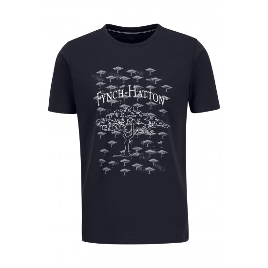 FYNCH-HATTON T-Shirt Print μπλε
