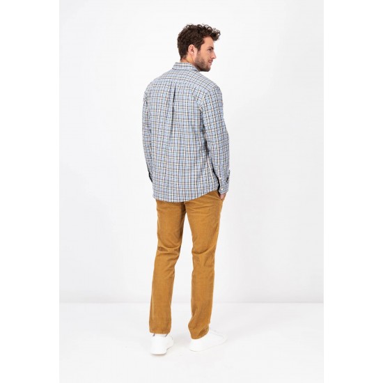 FYNCH-HATTON  ΠΟΥΚΑΜΙΣΟ CASUAL FIT ΚΑΡΟ ΛΑΔΙ