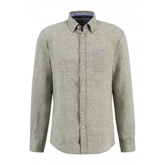 FYNCH HATTON ΠΟΥΚΑΜΙΣΟ BUTTON DOWN ΛΙΝΟ ΛΑΔΙ