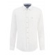 FYNCH HATTON ΠΟΥΚΑΜΙΣΟ BUTTON DOWN ΛΙΝΟ ΛΕΥΚΟ