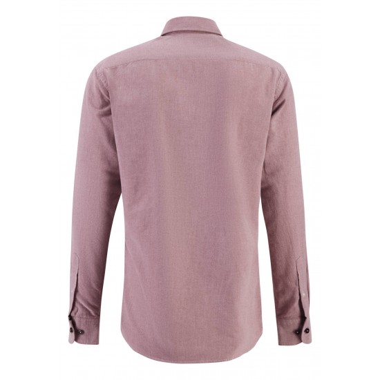 FYNCH-HATTON Πουκάμισο σε slim-fit ΡΟΖ