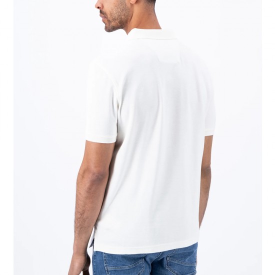 FYNCH HATTON POLO SUPIMA COTTON ΛΕΥΚΟ