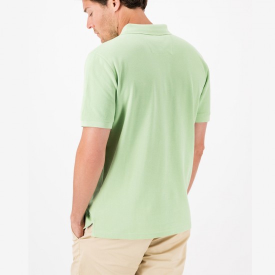 FYNCH HATTON POLO SUPIMA COTTON ΠΡΑΣΙΝΟ ΜΕΝΤΑΣ
