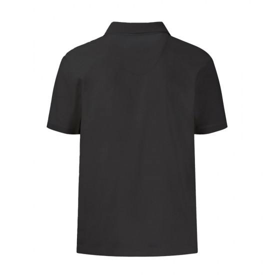 FYNCH HATTON POLO LOOSE CASUAL FIT ΜΑΥΡΟ