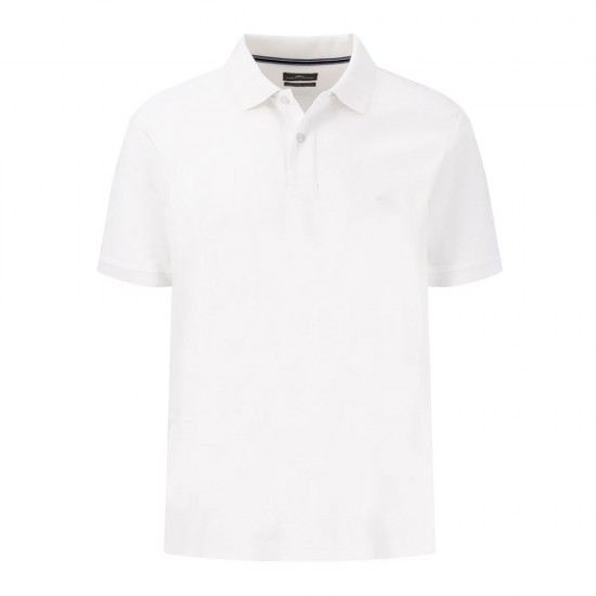 FYNCH HATTON POLO LOOSE CASUAL FIT ΛΕΥΚΟ